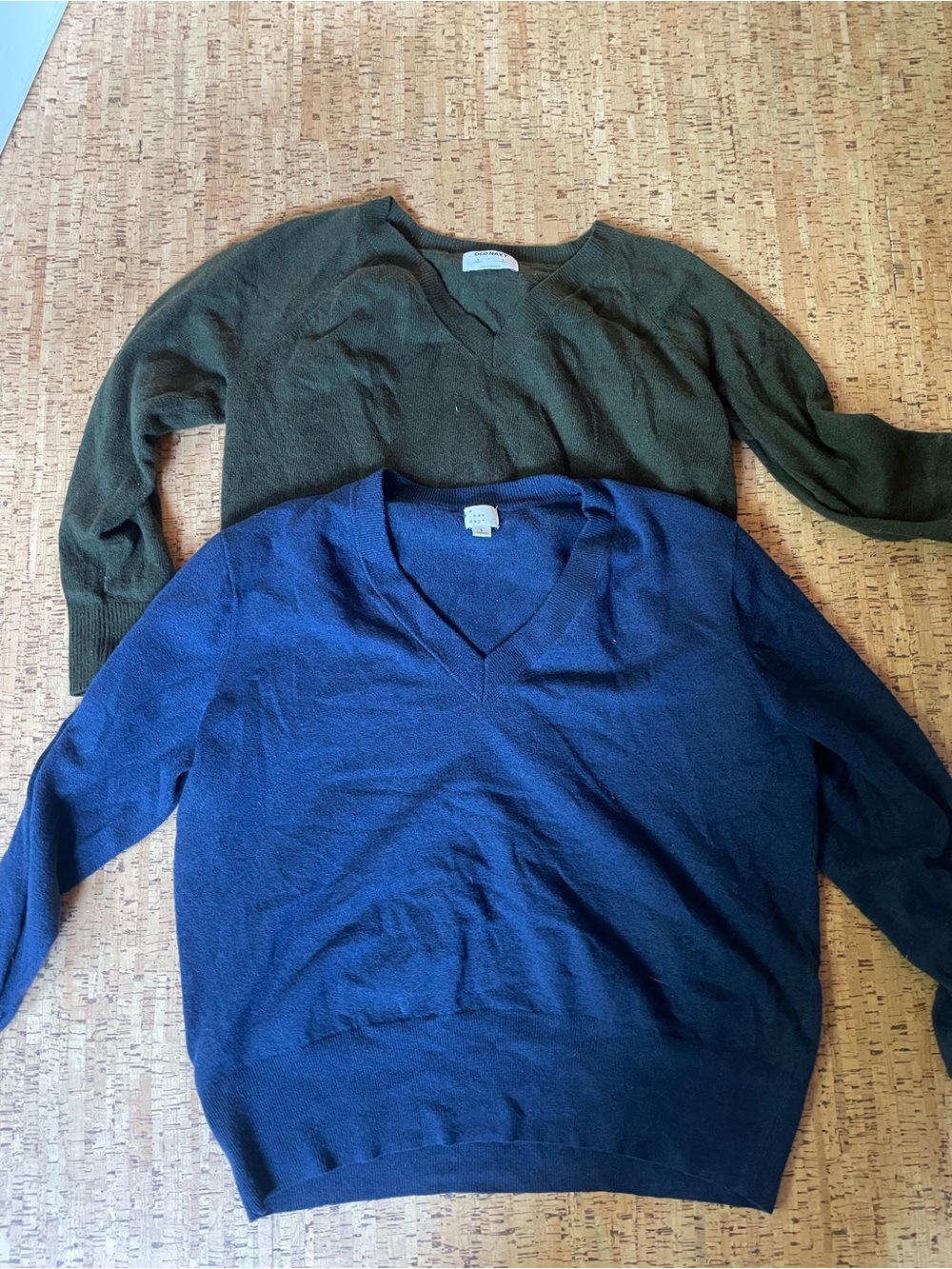 Men's V-Neck Sweater in Navy Blue - Classic Everyday Knit